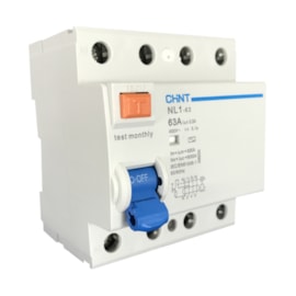 Interruptor Diferencial Residual | NL1-63 4P 63A 300mA | Chint Interruptor Diferencial Residual | NL1-63 4P 63A 300mA | Chint