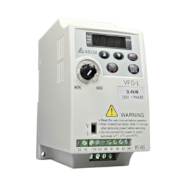 Inversor de Frequência Monofásico Delta 0,5CV 9A 220V VFD004L21A