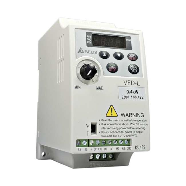 Inversor de Frequência Monofásico Delta 0,5CV 9A 220V VFD004L21A Inversor de Frequência Monofásico Delta 0,5CV 9A 220V VFD004L21A