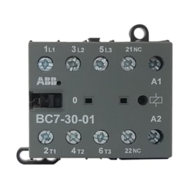 Mini Contator ABB BC7-30-01-01 1NF 690V 6kV 20A 24VDC 3NA Mini Contator ABB BC7-30-01-01 1NF 690V 6kV 20A 24VDC 3NA
