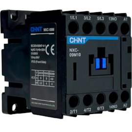 Mini Contator Tripolar Chint 9A NXC-09M10 24VCC 1NA