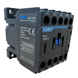 Mini Contator Tripolar Chint NXC-12M10 12A 220V AC 50/60Hz