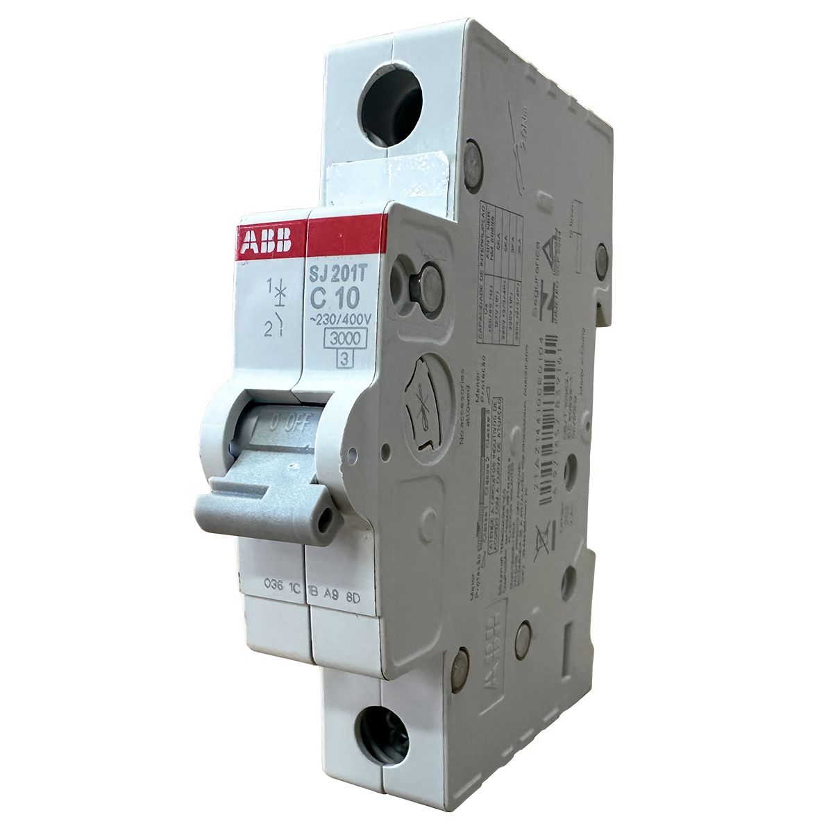 Mini Disjuntor ABB Monopolar 10A SJ201T-C10