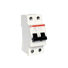 Mini Disjuntor | Bipolar 1A | S202-C1 | ABB Mini Disjuntor | Bipolar 1A | S202-C1 | ABB