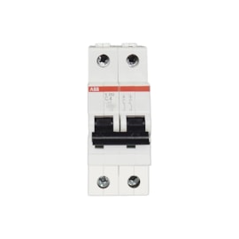 Mini Disjuntor Bipolar 4A S202-C4 ABB Mini Disjuntor Bipolar 4A S202-C4 ABB