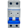 Mini Disjuntor Bipolar Chint 63A NB1-63 2P C63 6kA DB