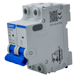 Mini Disjuntor Bipolar Chint NXB-63 2P B10 6kA