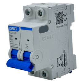 Mini Disjuntor Bipolar Chint NXB-63 2P B20 6kA 240/415V