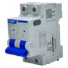 Mini Disjuntor Bipolar Chint NXB-63 2P Curva C 6A 6kA