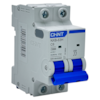 Mini Disjuntor Bipolar Chint NXB-63H 2P Curva C 6A 10kA