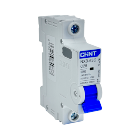 Mini Disjuntor Monopolar Chint 25A NXB-63C 1P C25 3kA Mini Disjuntor Monopolar Chint 25A NXB-63C 1P C25 3kA