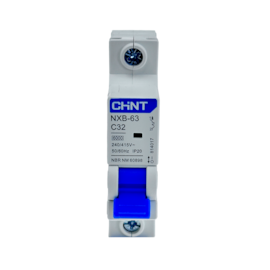 Mini Disjuntor Monopolar Chint 32A NXB-63 1P C32 6kA