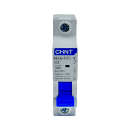 Mini Disjuntor Monopolar Chint 4A NXB-63C 1P C4 3kA