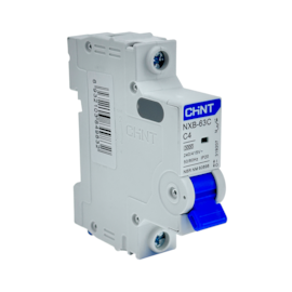 Mini Disjuntor Monopolar Chint 4A NXB-63C 1P C4 3kA