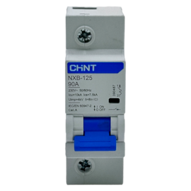 Mini Disjuntor Monopolar Chint NXB-125 1P C90A 7,5kA