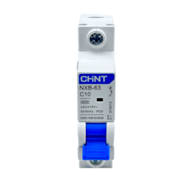 Mini Disjuntor Monopolar Chint NXB-63 1P C10 10A 6kA