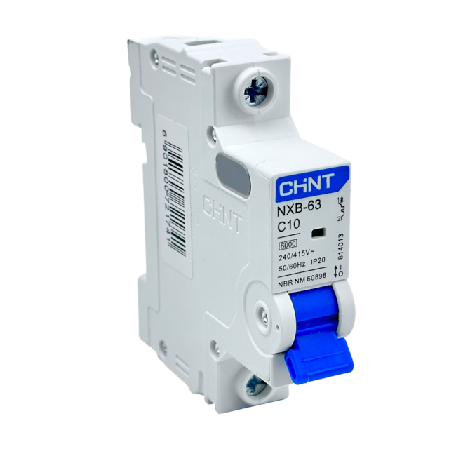 Mini Disjuntor Monopolar Chint NXB-63 1P C10 10A 6kA Mini Disjuntor Monopolar Chint NXB-63 1P C10 10A 6kA