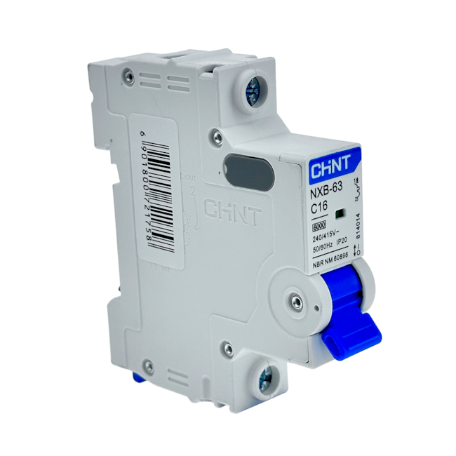 Mini Disjuntor Monopolar Chint NXB-63 1P C16 16A 6kA Mini Disjuntor Monopolar Chint NXB-63 1P C16 16A 6kA
