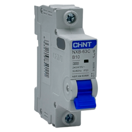 Mini Disjuntor Monopolar Chint NXB-63C 1P Curva B 10A 3kA