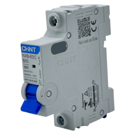 Mini Disjuntor Monopolar Chint NXB-63C 1P Curva B 50A 3kA