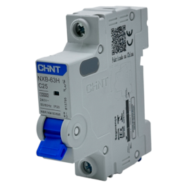 Mini Disjuntor Monopolar Chint NXB-63H 1P C25 10kA