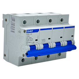 Mini Disjuntor Tetrapolar Chint NXB-125 4P C125 7,5kA