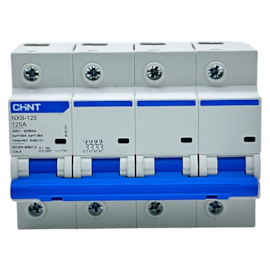 Mini Disjuntor Tetrapolar Chint NXB-125 4P C125 7,5kA