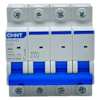 Mini Disjuntor Tetrapolar Chint NXB-63 4P Curva C 20A 6kA