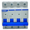 Mini Disjuntor Tetrapolar Chint NXB-63 4P Curva C 40A 6kA