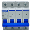 Mini Disjuntor Tetrapolar Chint NXB-63 4P Curva C 50A 6kA