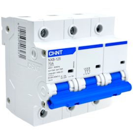Mini Disjuntor Tripolar Chint 70A NXB-125 3P C70 10KA Mini Disjuntor Tripolar Chint 70A NXB-125 3P C70 10KA