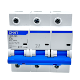 Mini Disjuntor Tripolar Chint 90A NXB-125 3P C90 10KA