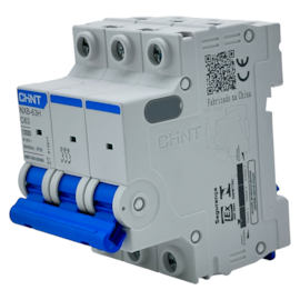 Mini Disjuntor Tripolar Chint NXB-63H 3P Curva C 63A 10kA