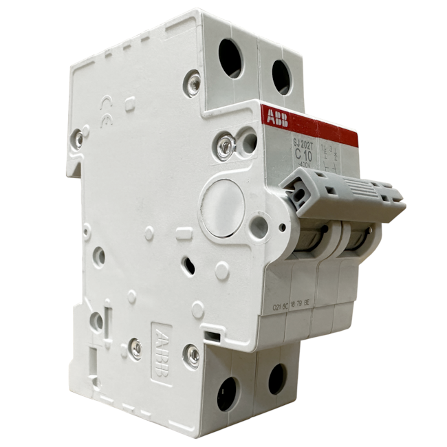 Minidisjuntor ABB Bipolar SJ202T-C10 2TAZ144200R0104 Minidisjuntor ABB Bipolar SJ202T-C10 2TAZ144200R0104