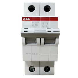 Minidisjuntor ABB Bipolar SJ202T-C16 2TAZ144200R0164 Minidisjuntor ABB Bipolar SJ202T-C16 2TAZ144200R0164