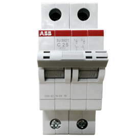 Minidisjuntor ABB Bipolar SJ202T-C25 2TAZ144200R0254 Minidisjuntor ABB Bipolar SJ202T-C25 2TAZ144200R0254