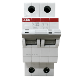 Minidisjuntor ABB Bipolar SJ202T-C40 2TAZ144200R0404 Minidisjuntor ABB Bipolar SJ202T-C40 2TAZ144200R0404