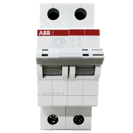 Minidisjuntor ABB Bipolar SJ202T-C50 2TAZ144200R0504 Minidisjuntor ABB Bipolar SJ202T-C50 2TAZ144200R0504