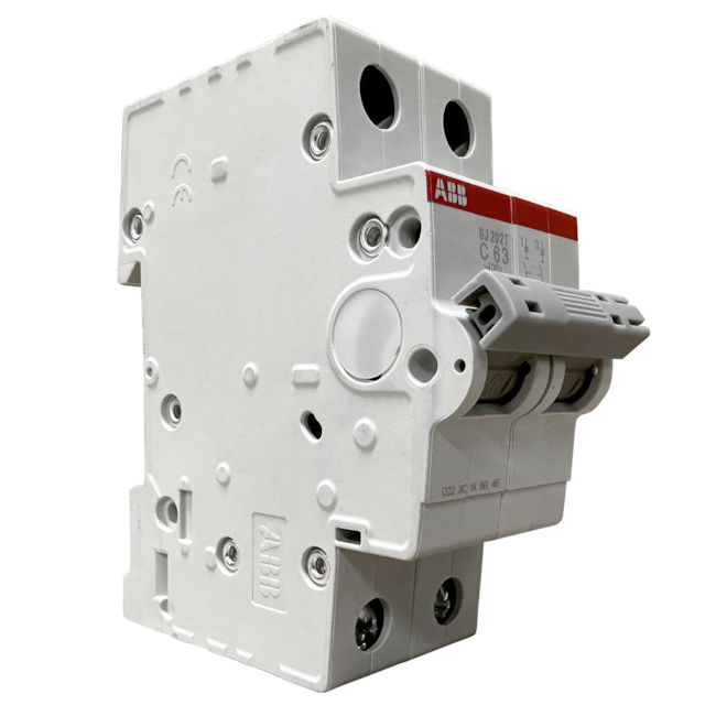 Minidisjuntor ABB Bipolar SJ202T-C63 2TAZ144200R0634 Minidisjuntor ABB Bipolar SJ202T-C63 2TAZ144200R0634