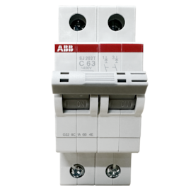 Minidisjuntor ABB Bipolar SJ202T-C63 2TAZ144200R0634 Minidisjuntor ABB Bipolar SJ202T-C63 2TAZ144200R0634