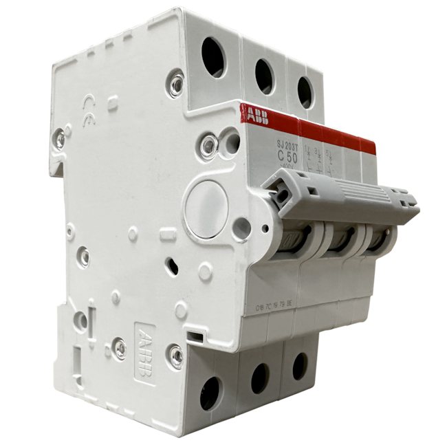 Minidisjuntor ABB Tripolar SJ203T-C50 2TAZ144300R0504 Minidisjuntor ABB Tripolar SJ203T-C50 2TAZ144300R0504