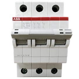 Minidisjuntor ABB Tripolar SJ203T-C50 2TAZ144300R0504