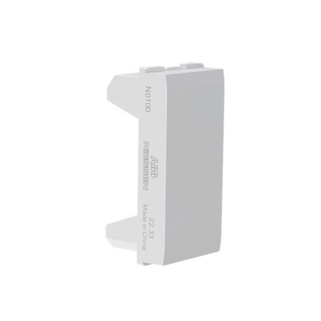 Módulo Cego ABB N0100 BL 1 Módulo Branco Módulo Cego ABB N0100 BL 1 Módulo Branco