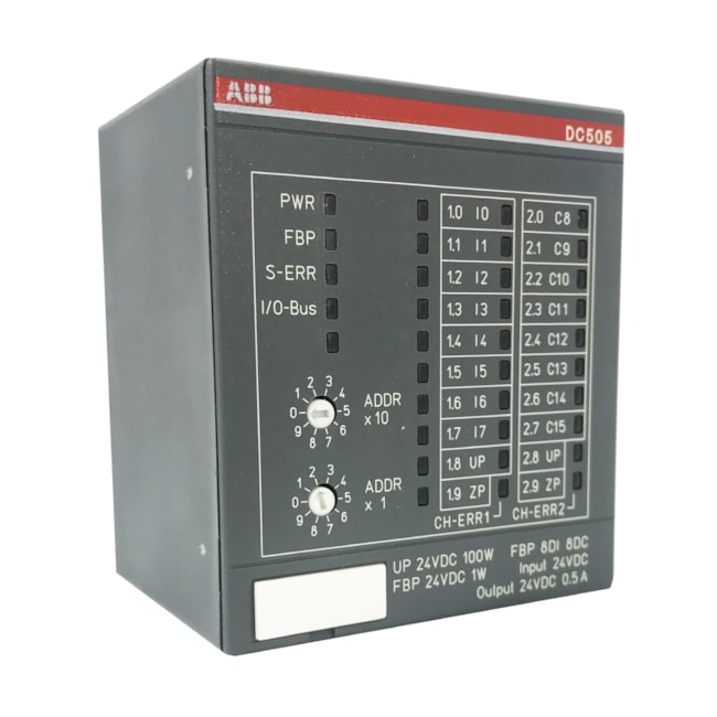 Módulo Comunicação Interface ABB DC505-FBP D0 24V 8DI/8DC Módulo Comunicação Interface ABB DC505-FBP D0 24V 8DI/8DC