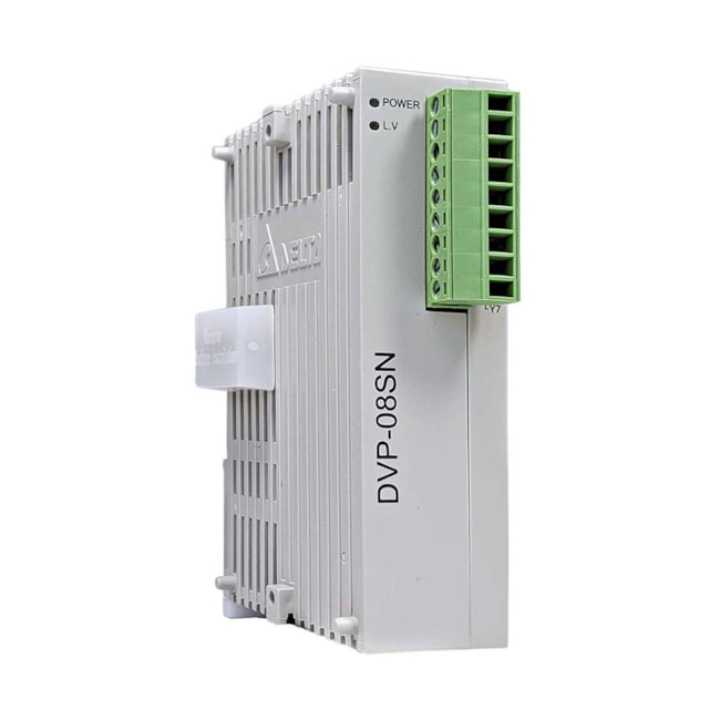 Módulo de Expansão 8 Saídas Digitais NPN DVP08SN11T Delta Módulo de Expansão 8 Saídas Digitais NPN DVP08SN11T Delta