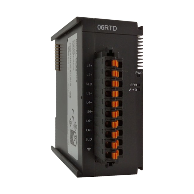 Módulo de Expansão AS06RTD-A Delta Termopar 6 Canais 2W/1W 0,1°C/0,1°F 200ms/canal Módulo de Expansão AS06RTD-A Delta Termopar 6 Canais 2W/1W 0,1°C/0,1°F 200ms/canal