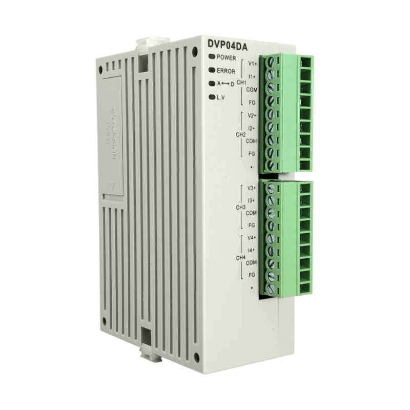 Módulo de Expansão Delta DVP04DA-SL 4 Saídas Analógicas - Linha DVP-S Slim