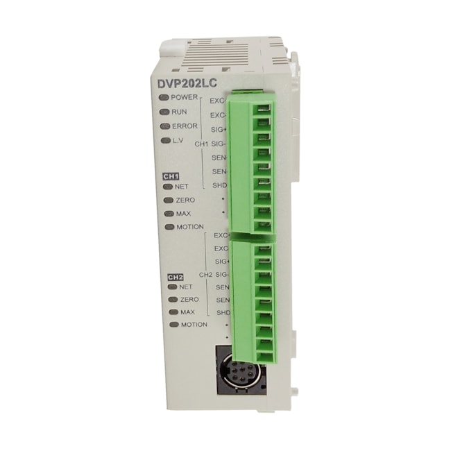 Módulo de Expansão Delta DVP202LC-SL 3W 24V Célula de Carga Módulo de Expansão Delta DVP202LC-SL 3W 24V Célula de Carga