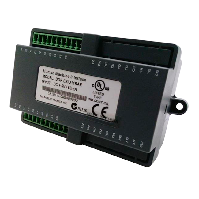 Módulo de Expansão Digital para IHM Delta DOP-EXIO14RAE Módulo de Expansão Digital para IHM Delta DOP-EXIO14RAE