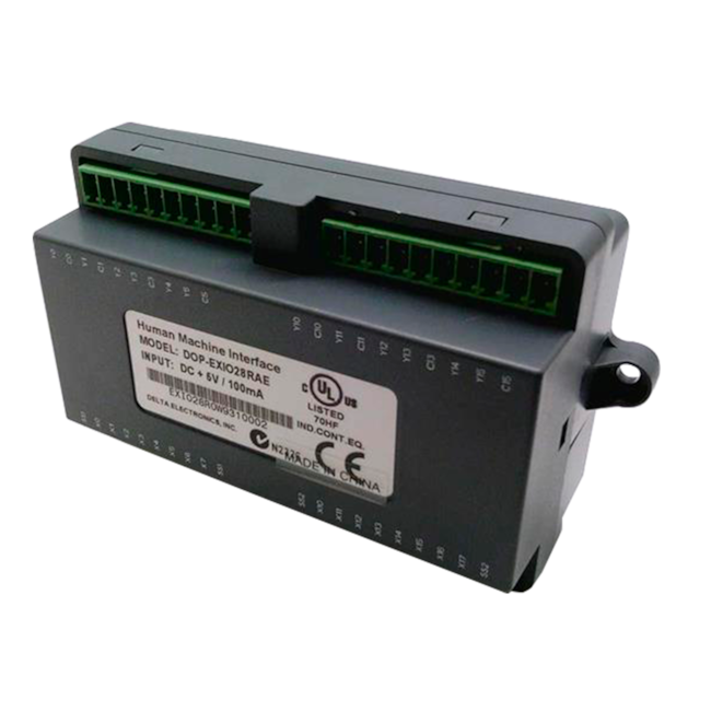 Módulo de Expansão Digital para IHM Delta DOP-EXIO28RAE Módulo de Expansão Digital para IHM Delta DOP-EXIO28RAE